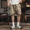 Bermuda de trabalho outdoor estilo montanha para homens, modelo fino de verão 2026, corte solto, tamanho grande, bermuda masculina casual da moda