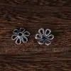 Cuentas Espaciadoras Base de Plata Sanqi Tibetano Madreselva DIY Wenwan Pulsera de Cuentas de Oración Budista Pulsera Accesorios Retro Accesorios de Base de Flor Hueca
