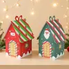 Nova Caixa de Casa Pequena de Natal Desenho Animado Cabine de Natal Caixa de Presente Caixa de Embalagem para Doces de Chocolate