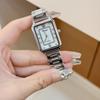 Relógio medieval transfronteiriço feminino personalidade nostálgico estilo antigo design de nicho quadrado diamante pulseira de aço relógio de quartzo feminino