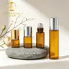 Botella con bola rodante para té 1 ml el aceite esencial se embotella en una botella transparente con bola rodante 2 ml botella de muestra 3 ml botella de perfume 5 ml bola