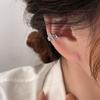 Brincos de estrela de diamante sem furos para orelhas, temperamento feminino coreano, personalidade brilha em todo o céu, brincos de estrela, super fada, pendurado na orelha, senso requintado