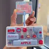 Llavero de Sanrio de dibujos animados de 14 teclas, lindo colgante para mochila, gadget para aliviar el estrés, juguete de descompresión para presionar con los dedos