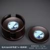 Posavasos de Baquelita Esterilla de Té Cloisonné Soporte para Taza de Té de Ébano Taza de Té para Ceremonia del Té Kung Fu Japonés Soporte para Taza de Té Accesorios Creativos para Juego de Té