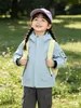 Jaqueta infantil para atividades ao ar livre outono e inverno roupa pai e filho nova roupa infantil meninos meninas roupas alunos do ensino fundamental jaqueta com forro de fleece crianças mais velhas
