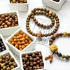 [Cuentas de madera de 8 mm] Ébano zen negro madera de alas de pollo sándalo rojo sangre cuentas pulsera diy material de accesorios de doble anillo
