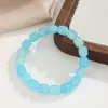 Pulseira de Pedra Natural com Contas Redondas Mais Vendida 8mm Pulseira de Cristal Joias Artesanais com Contas Transfronteiriças Pequenos Produtos de Yiwu