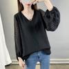 Blusa de Chiffon Fina de Manga Curta Sino para Mulheres, Novo Estilo Verão 2026, Estilo Europeu e Americano, Solta, Tamanho Grande, Top Emagrecedor, Tendência