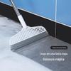 Vassoura mágica limpador de vaso sanitário de silicone poste de aço inoxidável banheiro vaso sanitário cozinha artefato de limpeza