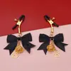Pinzas para pezones de pata de gato de SM con campana de mariposa para hombres y mujeres, juguetes sexuales de entrenamiento de senos, pinzas eróticas de metal para pezones con campana
