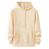 Moletom Masculino Casual com Capuz, Cor Sólida, Gola Reversível, Inverno, Outono, Primavera de 2026, Em estoque, Lã, Manga Longa, Tendência Casual