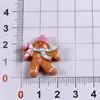 Navidad Caricatura Hombre de Jengibre Parche de Resina DIY Pasador Accesorios para el Cabello Pegamento de Crema Funda de Teléfono Llavero Accesorios de Joyería