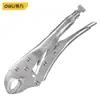 Herramienta Deli DL2001-5 pinzas pinzas multifuncionales grado industrial boca redonda tipo C pinza automática cabeza plana rápido