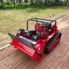 Máquina de Capina e Corte Totalmente Automática de Controle Remoto Hightop para Exportação Transfronteiriça 1,2m, Equipamento de Limpeza de Ervas Daninhas em Terras Agrícolas e Terrenos Baldios