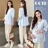 [Liquidación] Conjunto de Ropa de Maternidad Jingqi Atuendo de Verano 2026 Nuevo Vestido de Punto de Manga Larga de Verano y Falda
