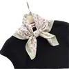 Pañuelo Cuadrado Pequeño de Algodón Puro Artístico Floral Pastoral Bufanda Chal de Seda para Mujer Protección Solar Decorativo Pañuelo para el Cuello Pañuelo Pañuelo para la Cabeza Nuevo