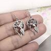 Pendientes de colibrí retro japoneses y coreanos Cao Shi moda callejera geniales hip hop moda colgante de flor Pendientes de pájaro versátiles para mujer