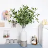 [Nuevo] Arte Floral Qi Hao 5 Ramas 15 Mallas Árbol Banyan de Rama Única Simulación Hoja Transfronterizo Decoración del Hogar Arreglo Floral Planta Verde Simulación