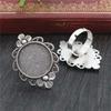 Time Gem 20mm Diâmetro Interno 6g Anel de Liga Base Gem Pingente DIY Acessórios de Jóias