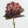Flor Artificial de Hortensia Película de Impresión 3D Se Siente Hortensia Boda Decoración de Boda Sala de Estar Flor Decorativa Material de Flor Artificial