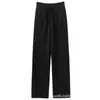 Pantalones de punto de pierna ancha, rectos, casuales, con caída, nuevos de otoño, sueltos, de cachemir, cintura elástica, de punto de ajuste estrecho, pierna recta