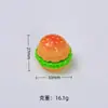 Delicioso Mini Hambúrguer 3D Brinquedo de Comida Desenho Animado Acessórios DIY Feitos à Mão Acessórios de Cola de Creme Resina Materiais Atacado
