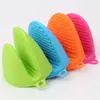 Guantes de Silicona Engrosados, Pinzas Antiescaldado, Pinzas para Platos, Guantes de Horno, Guantes Aislantes para Microondas de Color Caramelo