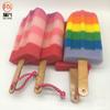 Ferramenta de Limpeza de Vidro Esponja Sorvete Arco-Íris Composto Tricolor Esponja Multifuncional Escova de Copo Escova de Limpeza de Copo