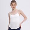 Roupa de Yoga Top Feminino Cinto Almofada no Peito Falso Duas Peças Roupa Íntima Esportiva Profissional Feminina Top Regata para Corrida Fitness Roupa Externa