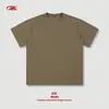 Camiseta Básica Pesada para Hombre de Algodón 100% 305g, Marca de Moda Camiseta Holgada Estilo Americano, Color Sólido Manga Corta para Adolescentes.