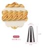 Boquilla para manga pastelera Xyt 5 6 8 10 12 14 16 18 20 dientes tamaño grande mediano pequeño frijol soluble galleta rosa