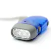 Linterna auto-generadora de presión manual con tres luces, Linterna ecológica de presión manual con 3 LEDs, Linterna creativa de presión manual de ahorro de energía que se puede hacer con logo