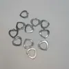 Colgante de Candado Corazón con Ojal Hueco de Acero Inoxidable Moda Japonesa y Coreana Collar de Acero de Titanio Aretes Accesorios para Joyería DIY