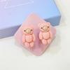 Pegatinas creativas de doble gancho sin perforaciones, resistentes, bonitas y adhesivas para dormitorio, baño, ventosa, gancho para ropa montado en la pared sin costuras detrás de la puerta