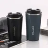Nova Caneca de Café Criativa de Aço Inoxidável 304 com Sensação de Luxo Leve e de Alta Qualidade, Caneca de Café Portátil de Dupla Camada de Alto Valor para Uso no Escritório