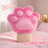 Almohada de Paleta con Forma de Pata de Gato Linda para Niñas, Cojín Lumbar con Forma de Pata para la Cama, Almohada para Siesta en la Oficina, Cojín para Sofá