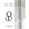 Cadena de Lluvia de Aleación de Aluminio con Doble Anillo Estilo Japonés Canalón de Techo Cadena para Desagüe Decoración Exterior para Villa Cadena de Lluvia Resistente a la Corrosión Cadena de Lluvia para Guiar el Agua