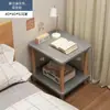 Mesa de Centro Nórdica Sala de Estar Apartamento Pequeño Mesa Lateral para Sofá Casa de Alquiler Dormitorio Estante de Almacenamiento de Mesita de Noche Mesa Cuadrada Gabinete Lateral Simple