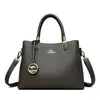 2026 Bolso Transfronterizo Nuevo Moda Femenina Bolso de Hombro Cruzado Simple Gran Capacidad Multicapa Piel Suave Portátil Bolso para Mamá
