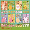 Pegatinas de Regalo de Huevo de Pascua Pegatinas para Niños Pegatinas de Fiesta Navideña Hechas a Mano DIY Pegatinas para Cuenta de Mano Pegatinas de Dibujos Animados
