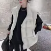 Chaleco de Algodón con Relleno para Otoño e Invierno Tallas Grandes para Mujer, Nuevo Diseño de Doble Cremallera, Chaqueta Chaleco Exterior Holgada