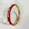 Yongge Jewelry Pulsera de Esmalte Transfronteriza Europea y Americana para Mujer Moderna Colorida Geométrica Rayada de Puntos Filigrana con Borde Dorado Accesorio de Mano