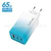 Cargador de pared multicolor rectangular con degradado, multi-puerto ACC, adaptador de corriente 5v2a12w, 1USB 2PD