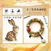 Pulsera Bodhi Wentyan de Dunhuang, Doble Círculo, Cuentas de Ábaco Estilo Chino, Cuentas de Buda Guardián de los Doce Signos del Zodíaco, Cuentas de Oración, Pulsera Decorativa