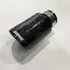 Directo de fábrica satinado Nuevo silenciador de borde recto rizado fibra de carbono tubo de escape de coche modificado garganta de cola