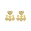 Exquisitos y Elegantes Aretes Largos con Borlas Moda Femenina Combinación Universal Diseño de Aretes de Tuerca de Alta Gama Aretes de Personalidad Exagerada Fiesta