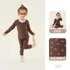 Nuevo Conjunto de Pijamas Térmicos Divididos de Algodón para Bebés Niños y Niñas Ropa de Casa Cálida Otoño e Invierno Clase A