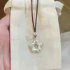 Yiduofafa Flor da Sorte Corrente de Colar Longa com Flor Oca para Mulheres, Acessórios de Joias de Luxo Leve para Mulheres
