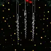 Pingentes de Gelo de Cristal Transparente de Natal Decoração de Árvore de Natal Acessórios de Palito de Gelo Festa Tema Gelo e Neve Fornecimento Direto
