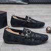 Zapatos de Hombre, Nuevos Zapatos Beanie Estilo Verano, Versátiles, Resistentes al Desgaste, Suela Blanda, Zapatos de Piel Suave, Zapatos de Negocios para Hombre, Zapatos Beanie, Zapatos de Piel Genuina para Hombre